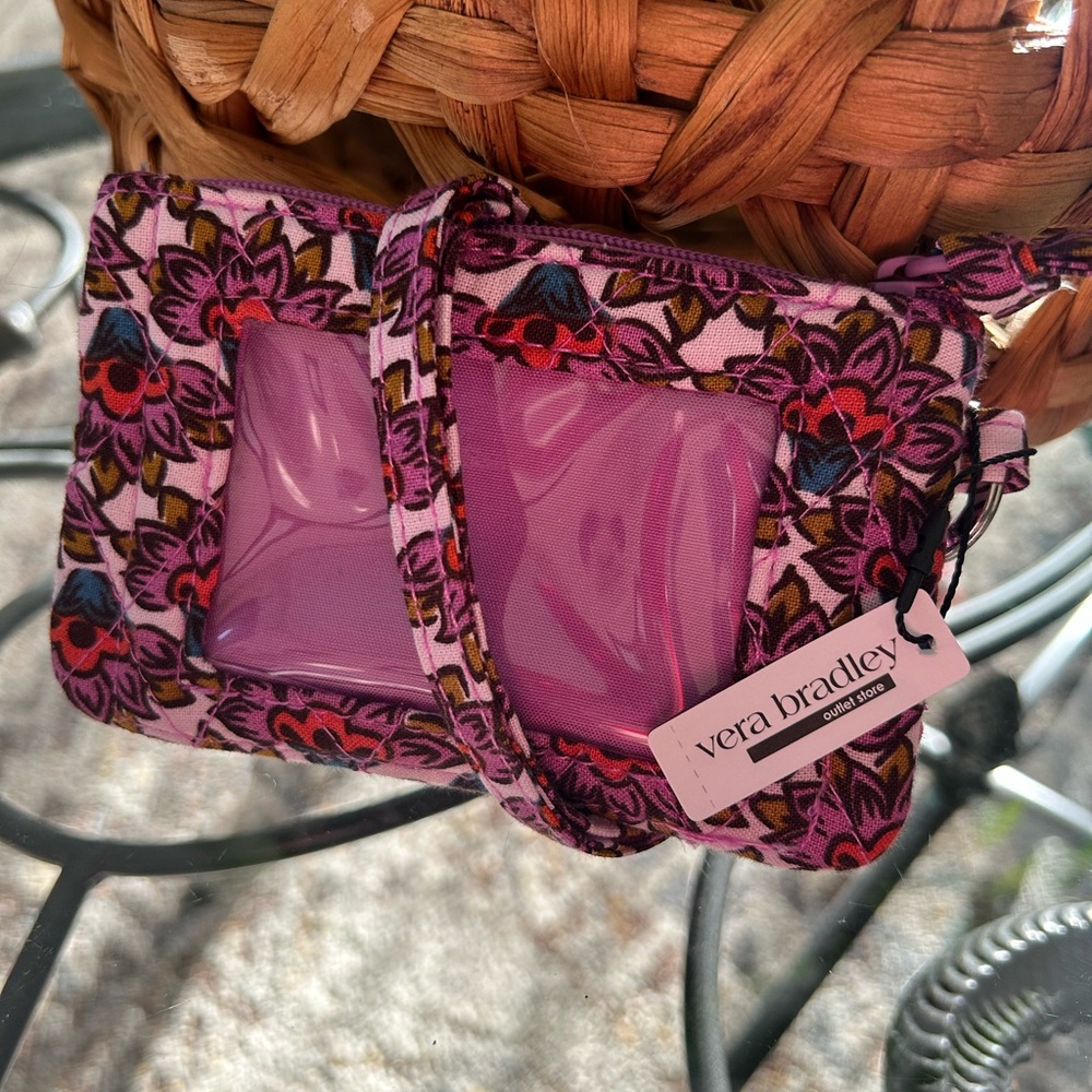 Vera Bradley Pink Floral Women's ID Lanyard